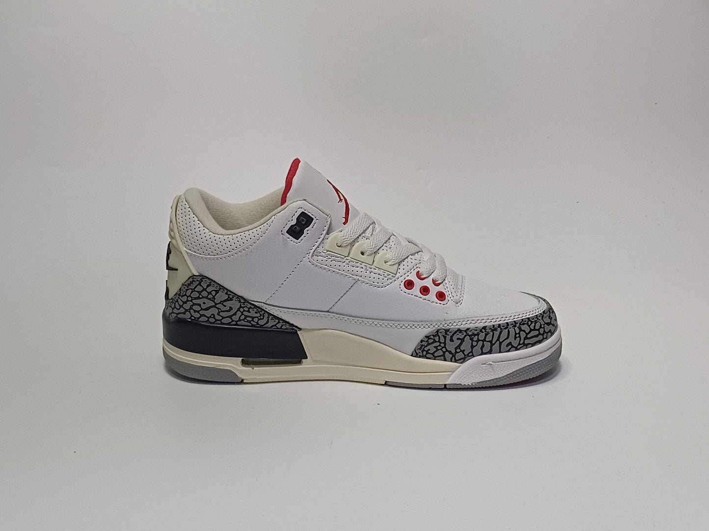 Jordan Retro 3 Blanca Talon Negro