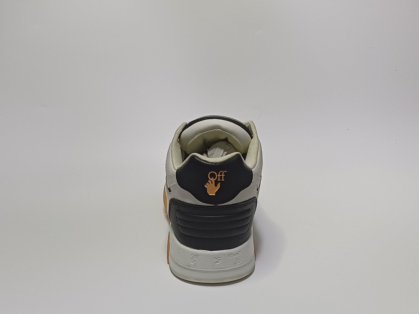 Off White Beige Negro Suela Naranja