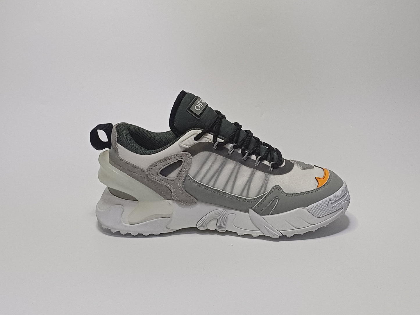 Off White Plataforma Gris Naranja