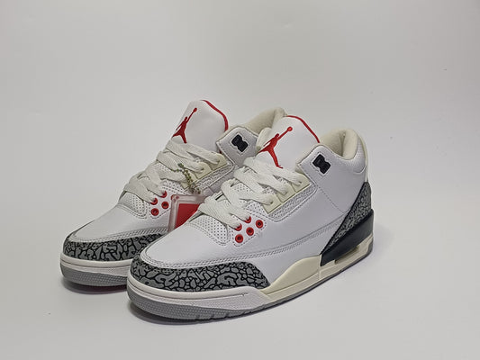 Jordan Retro 3 Blanca Talon Negro