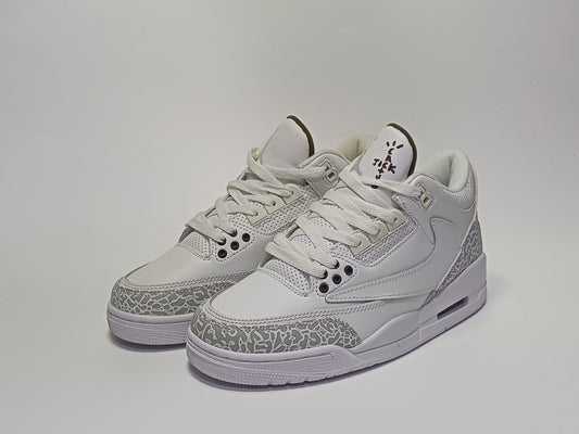 Jordan Retro 3 Travis Blanca Toda