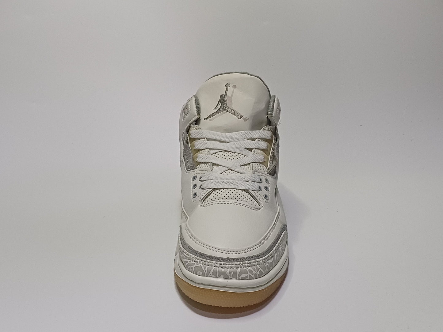 Jordan Retro 3 Blanca Gris Suela Beige