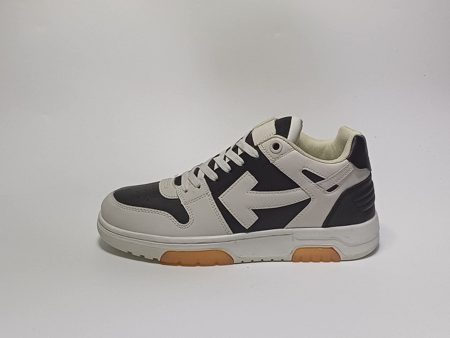 Off White Beige Negro Suela Naranja