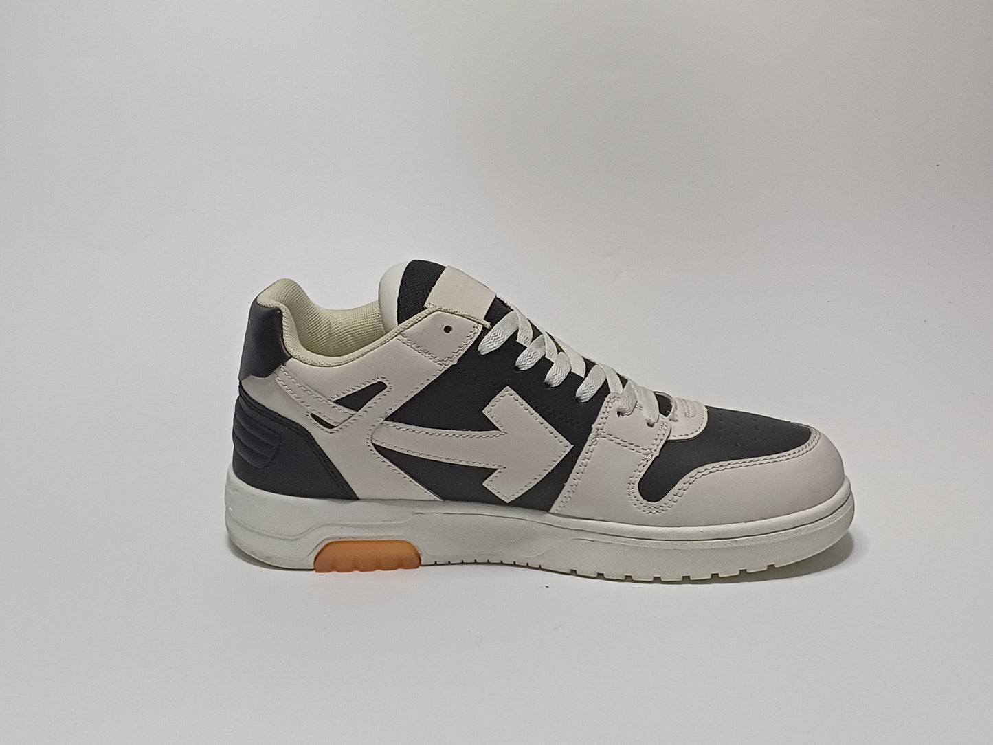 Off White Beige Negro Suela Naranja