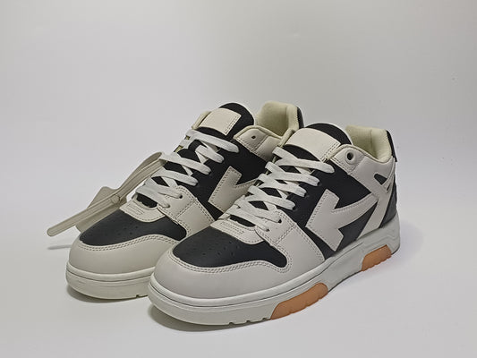 Off White Beige Negro Suela Naranja