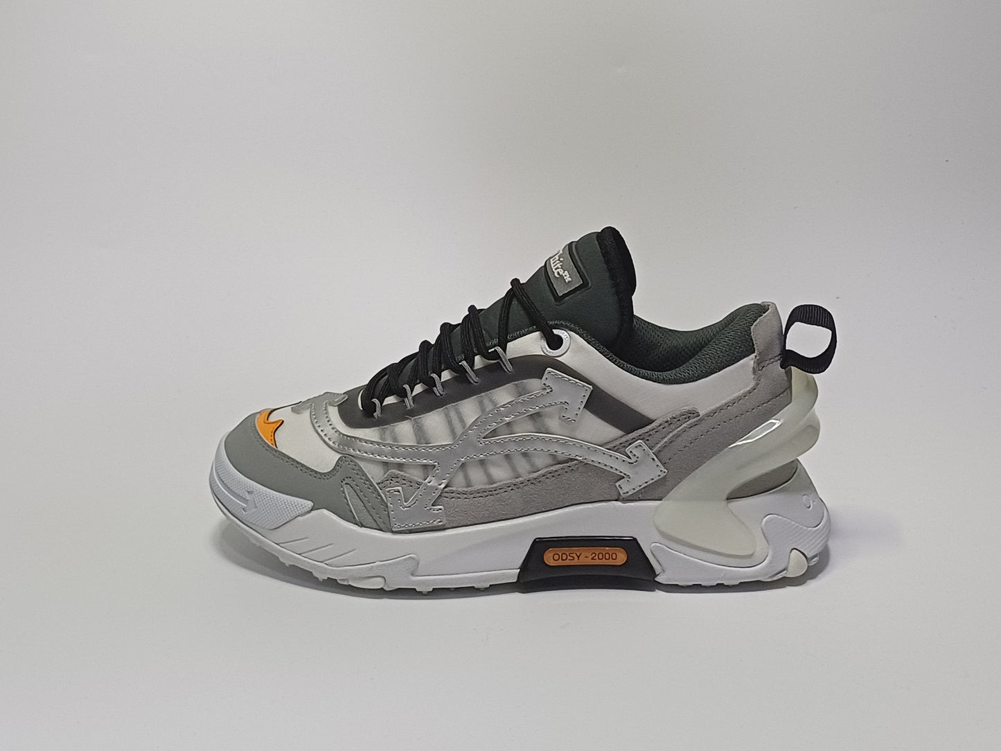 Off White Plataforma Gris Naranja