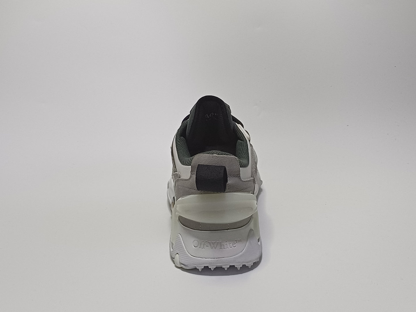 Off White Plataforma Gris Naranja