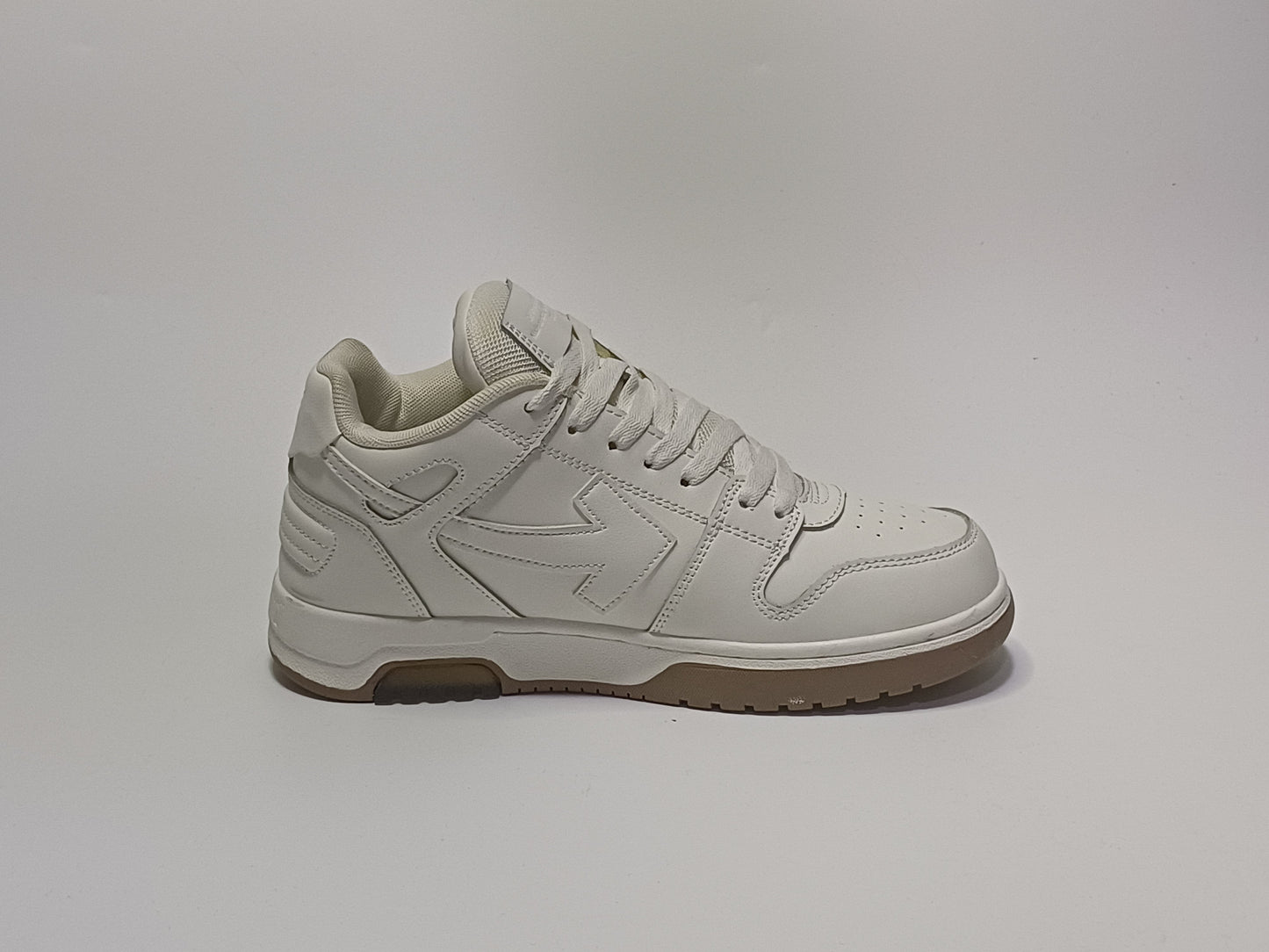 Off White Blanco Letras Gris