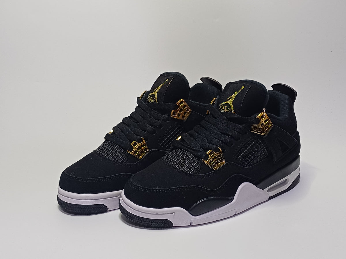 Jordan Retro 4 Negra Dorada