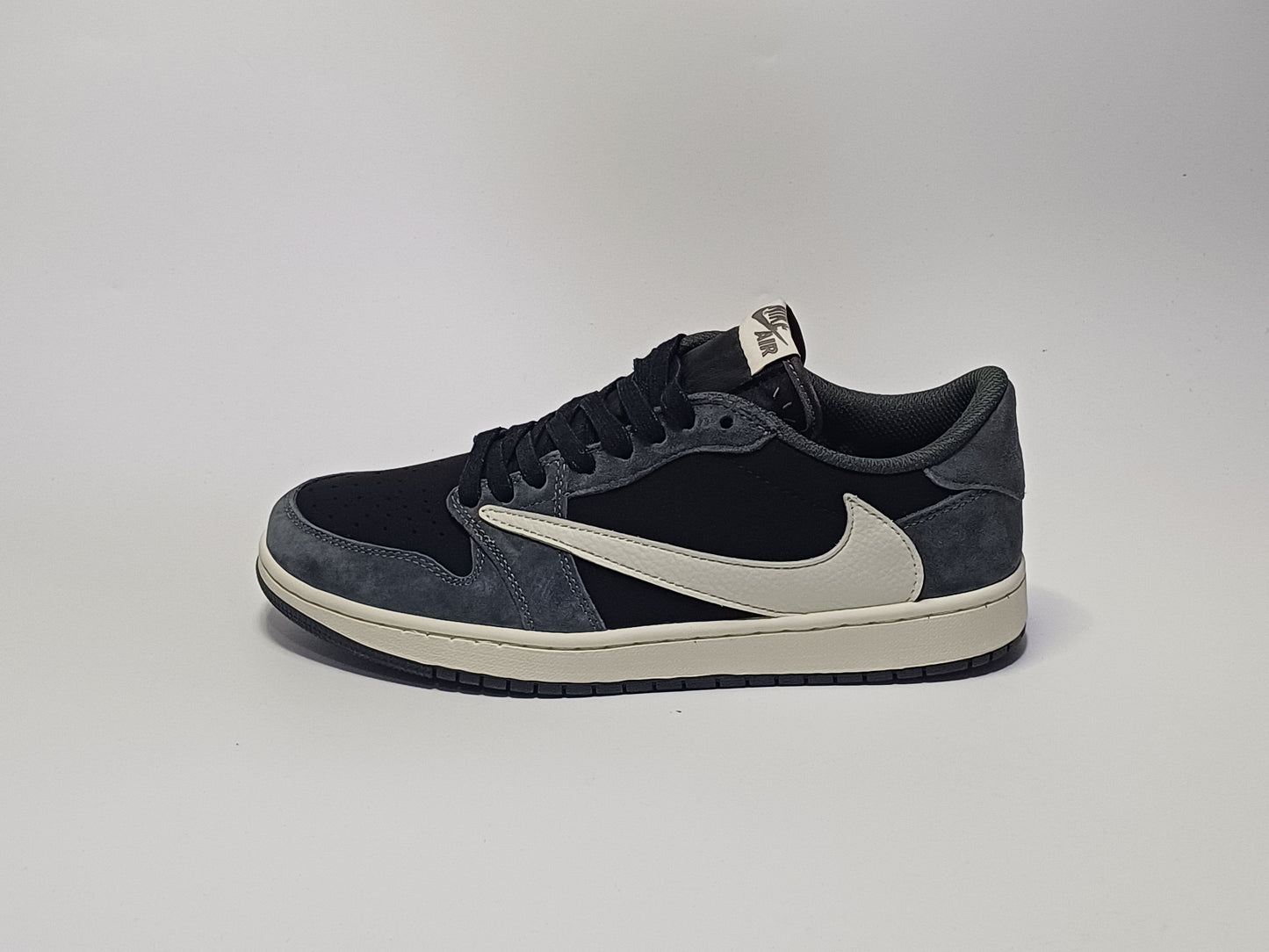 Jordan Retro 1 Zapatilla Traviz Gris Chulo Blanco