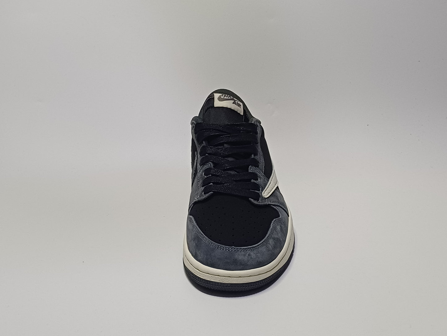 Jordan Retro 1 Zapatilla Traviz Gris Chulo Blanco