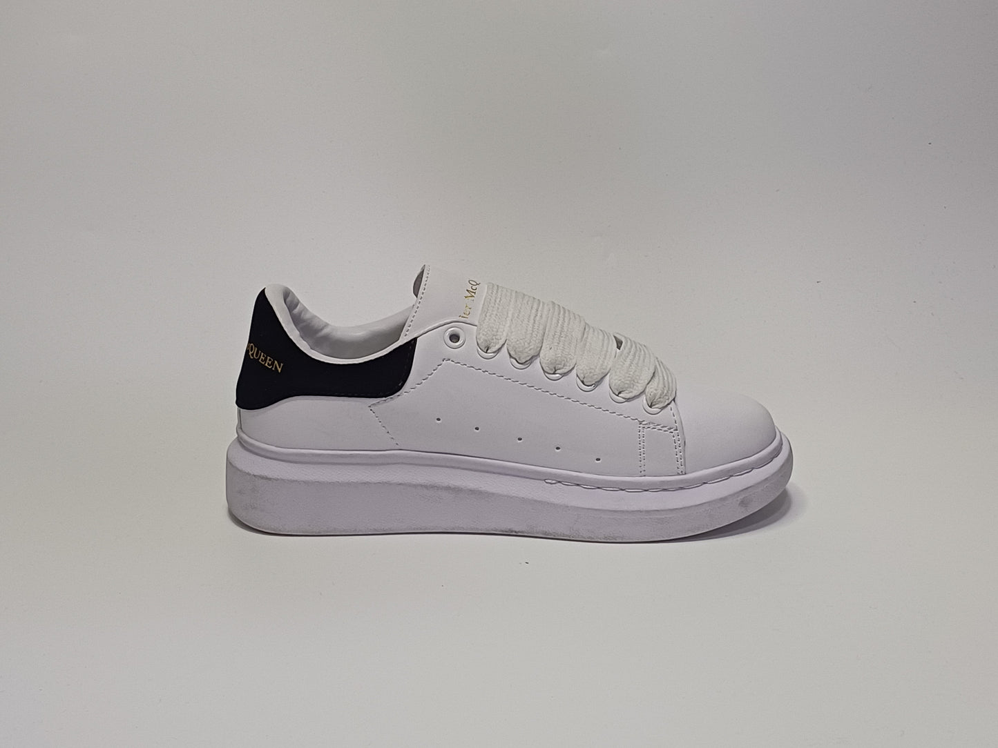 Alexander Mc Queen Blaco Talon Negro