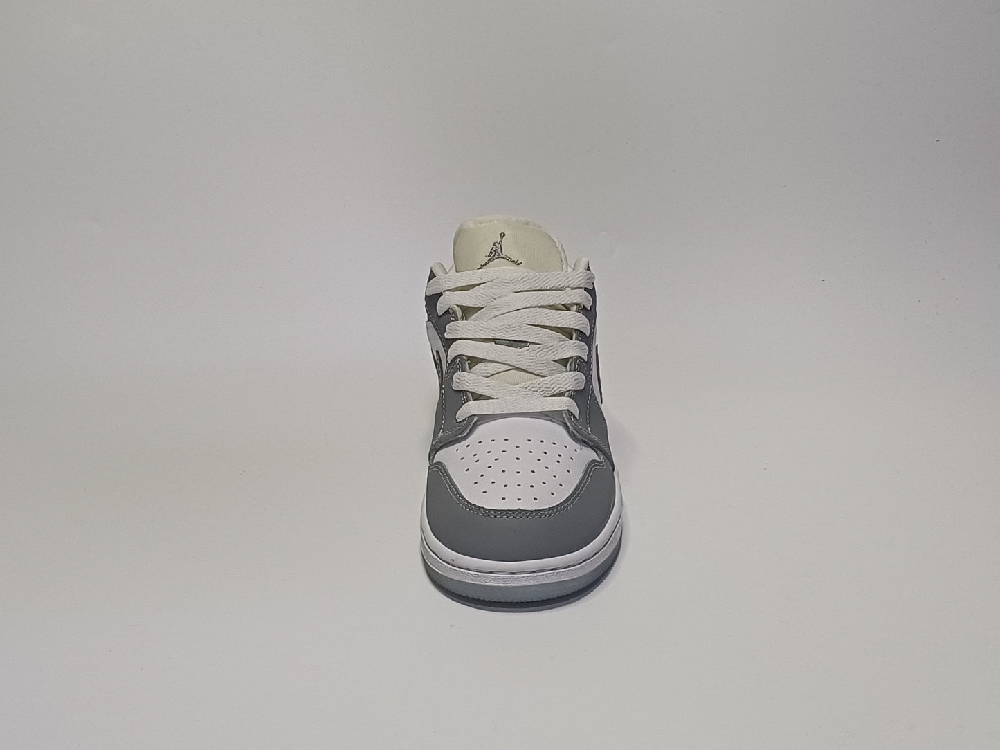 Jordan Retro 1 Zapatilla Gris Blanca