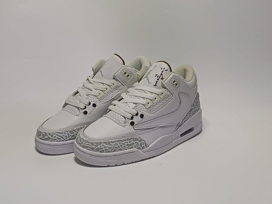 Jordan Retro 3 Traviz Blanca Toda
