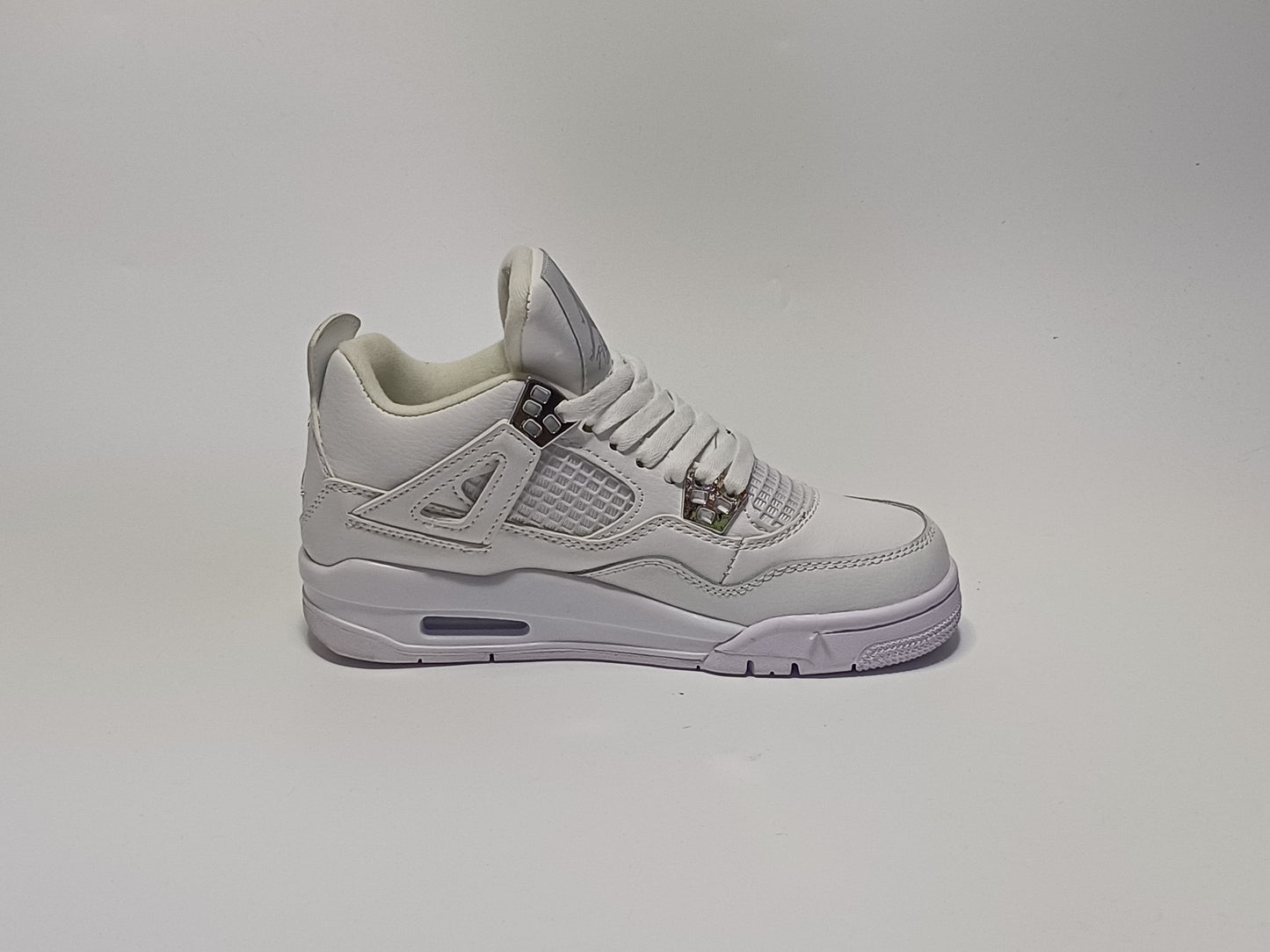 Jordan Retro 4 Blanca Plata
