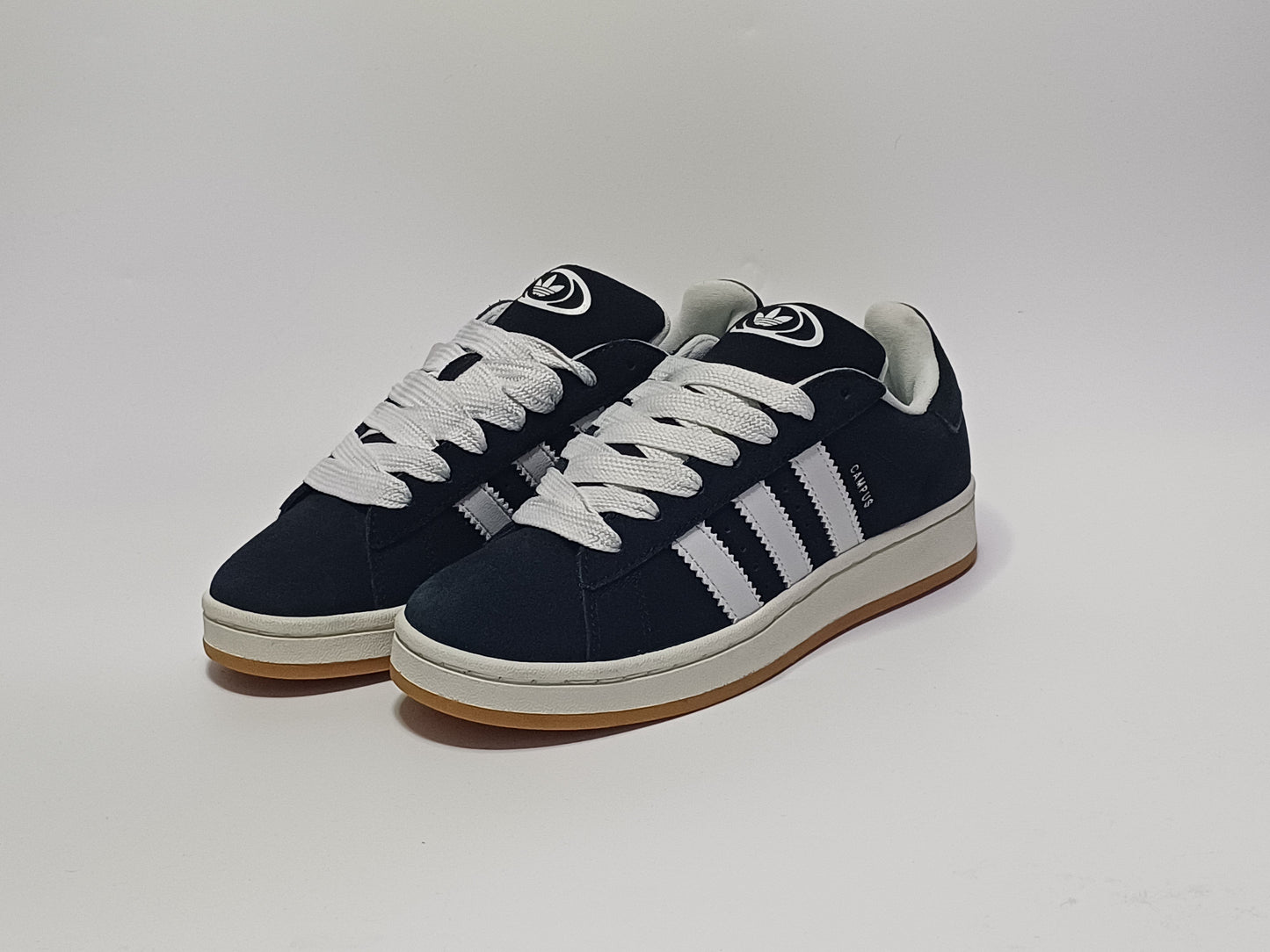 Adidas Campus Negro Blanco Suelda De  Goma
