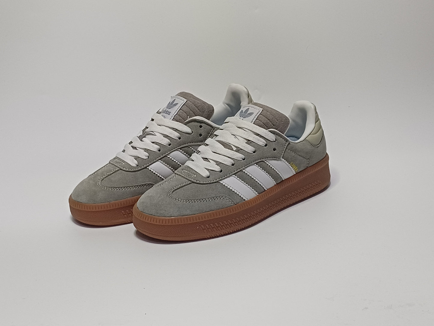 Adidas Samba Alto Gris Blanco