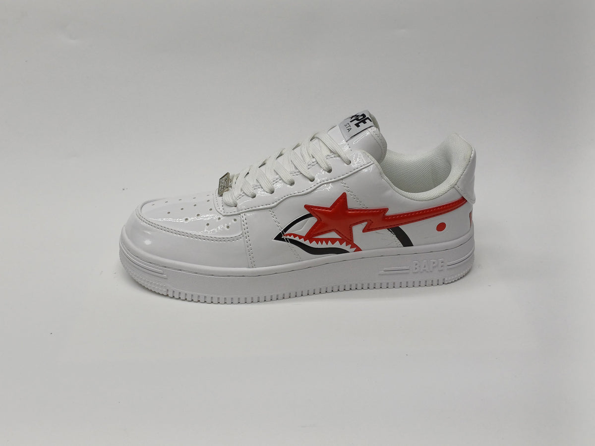 Bape Star Blanco Rojo