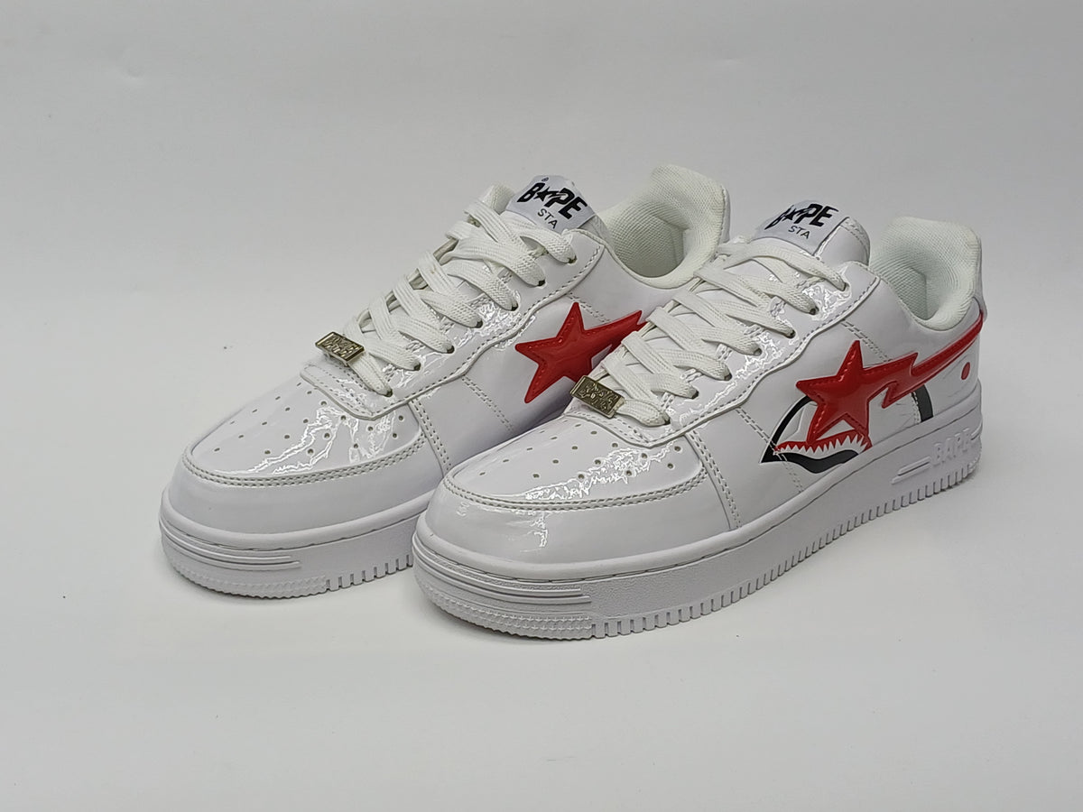 Bape Star Blanco Rojo