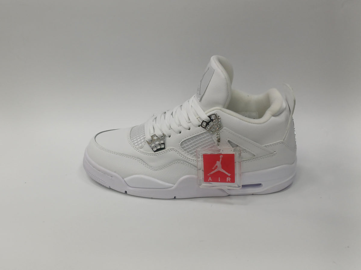 Jordan Retro 4 Blanca Plata