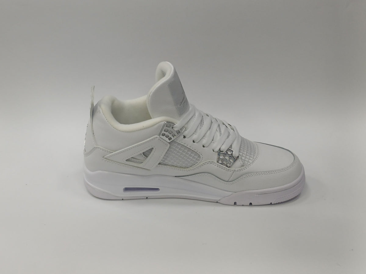 Jordan Retro 4 Blanca Plata