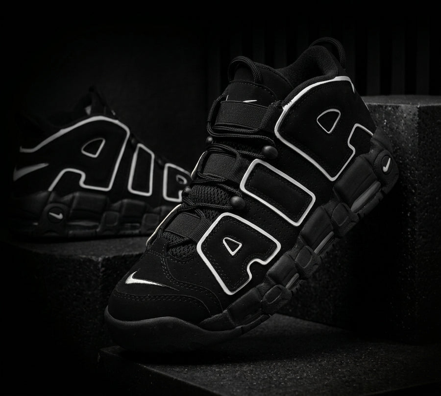 Nike Uptempo Negra Blanca