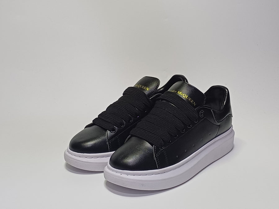 Alexander McQueen Negro Suela Blanca