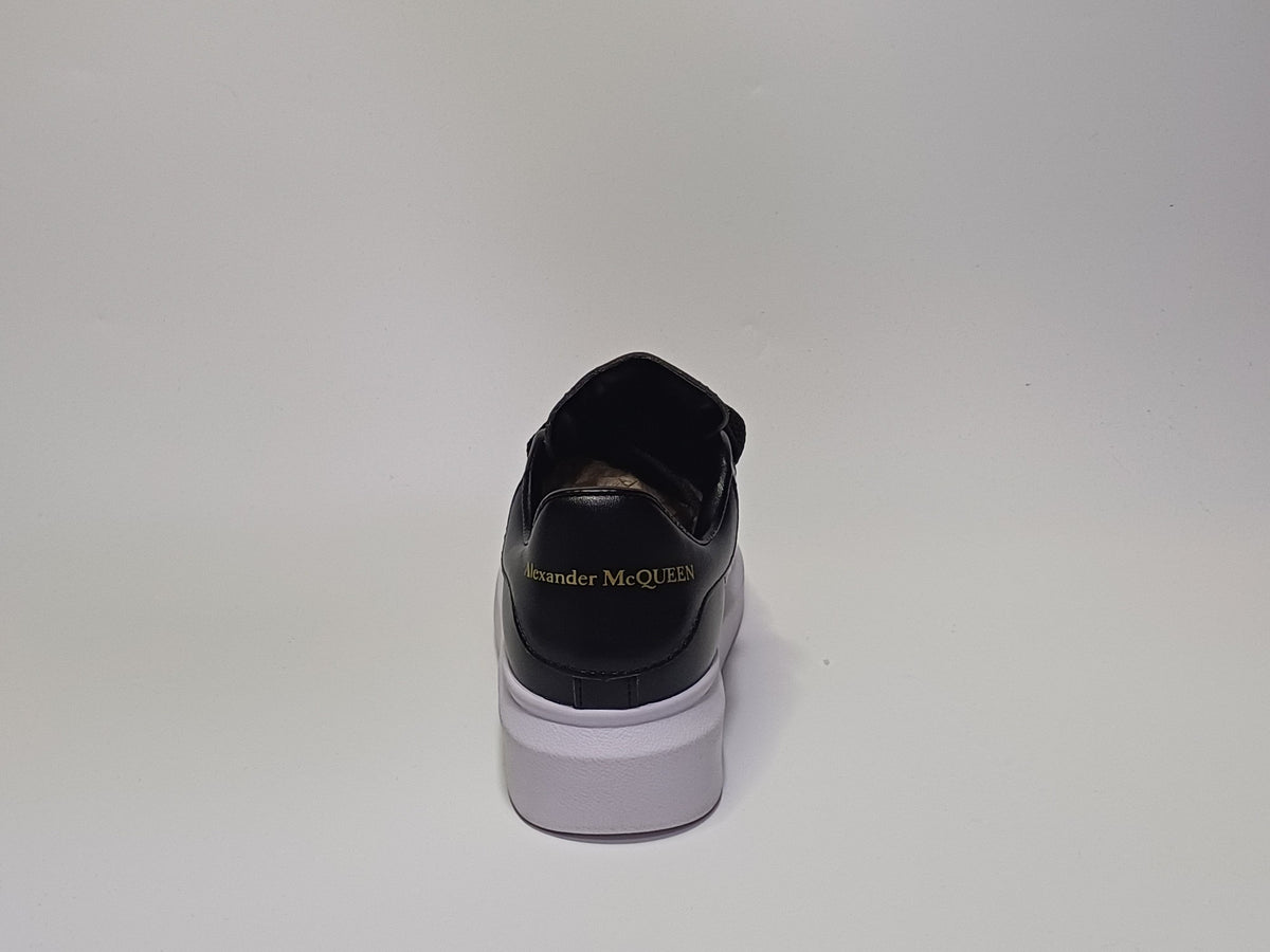 Alexander McQueen Negro Suela Blanca