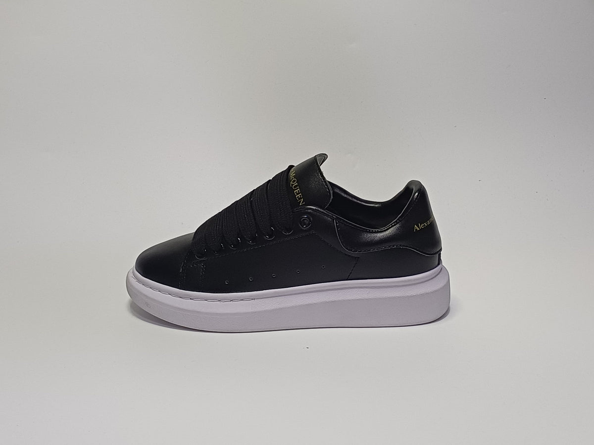 Alexander McQueen Negro Suela Blanca