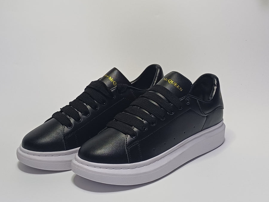 Alexander McQueen Negro Suela Blanca