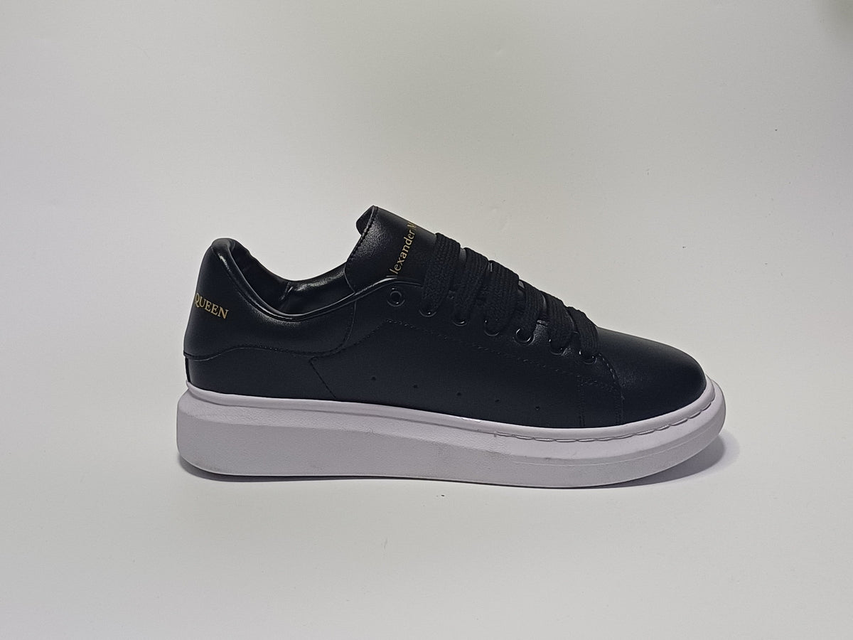 Alexander McQueen Negro Suela Blanca