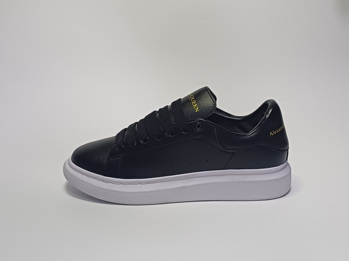 Alexander McQueen Negro Suela Blanca