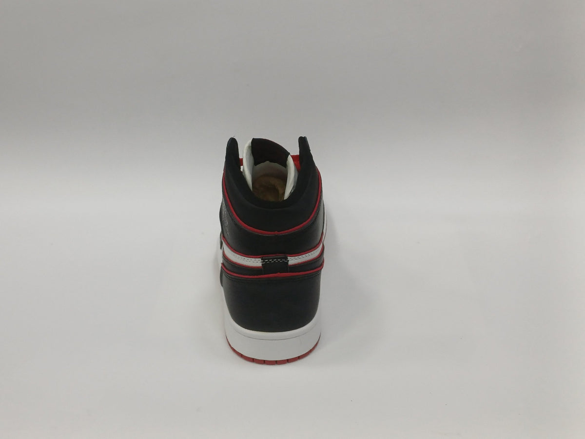 Jordan Retro 1 Bota Negra Borde Rojo
