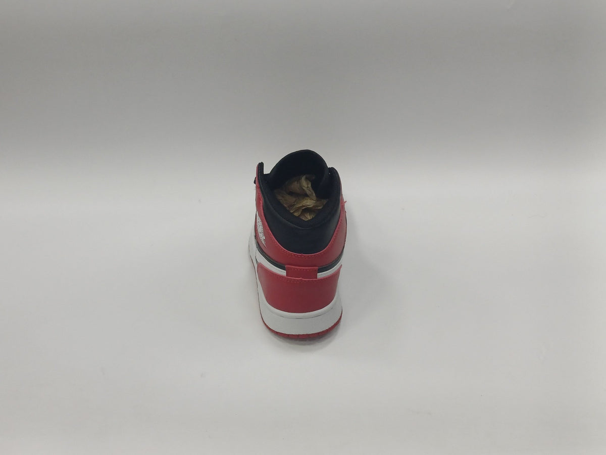 Jordan Retro 1 Bota Negra Roja Chulo Blanco
