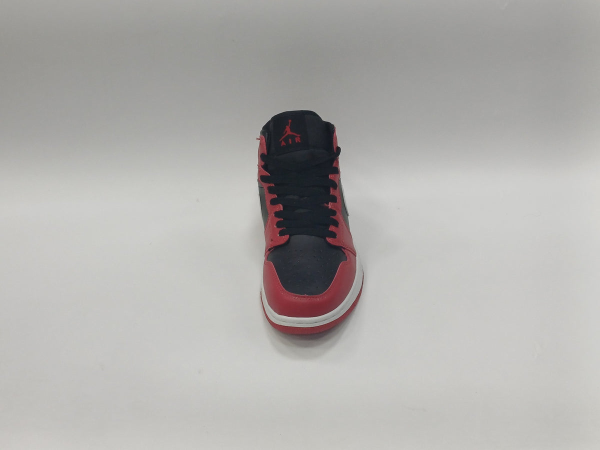 Jordan Retro 1 Bota Negra Roja Chulo Blanco