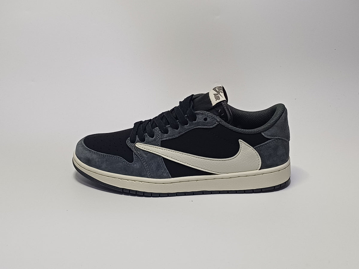 Jordan Retro 1 Zapatilla Travis Gris Negra