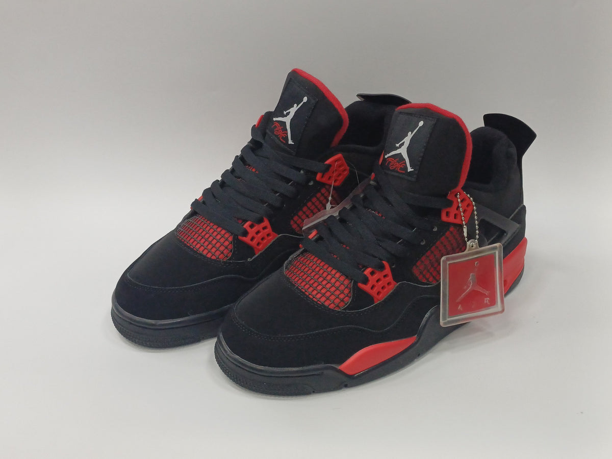 Jordan Retro 4 Negra Chapa Roja