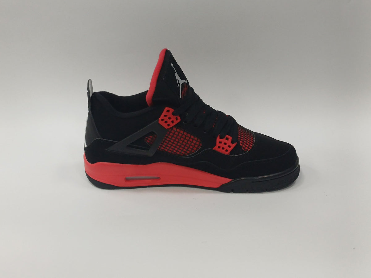 Jordan Retro 4 Negra Chapa Roja