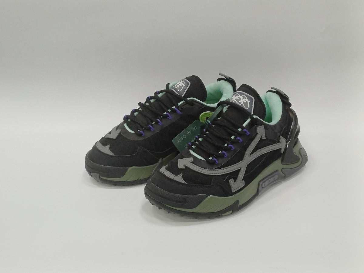 Off White Plataforma Negro Verde