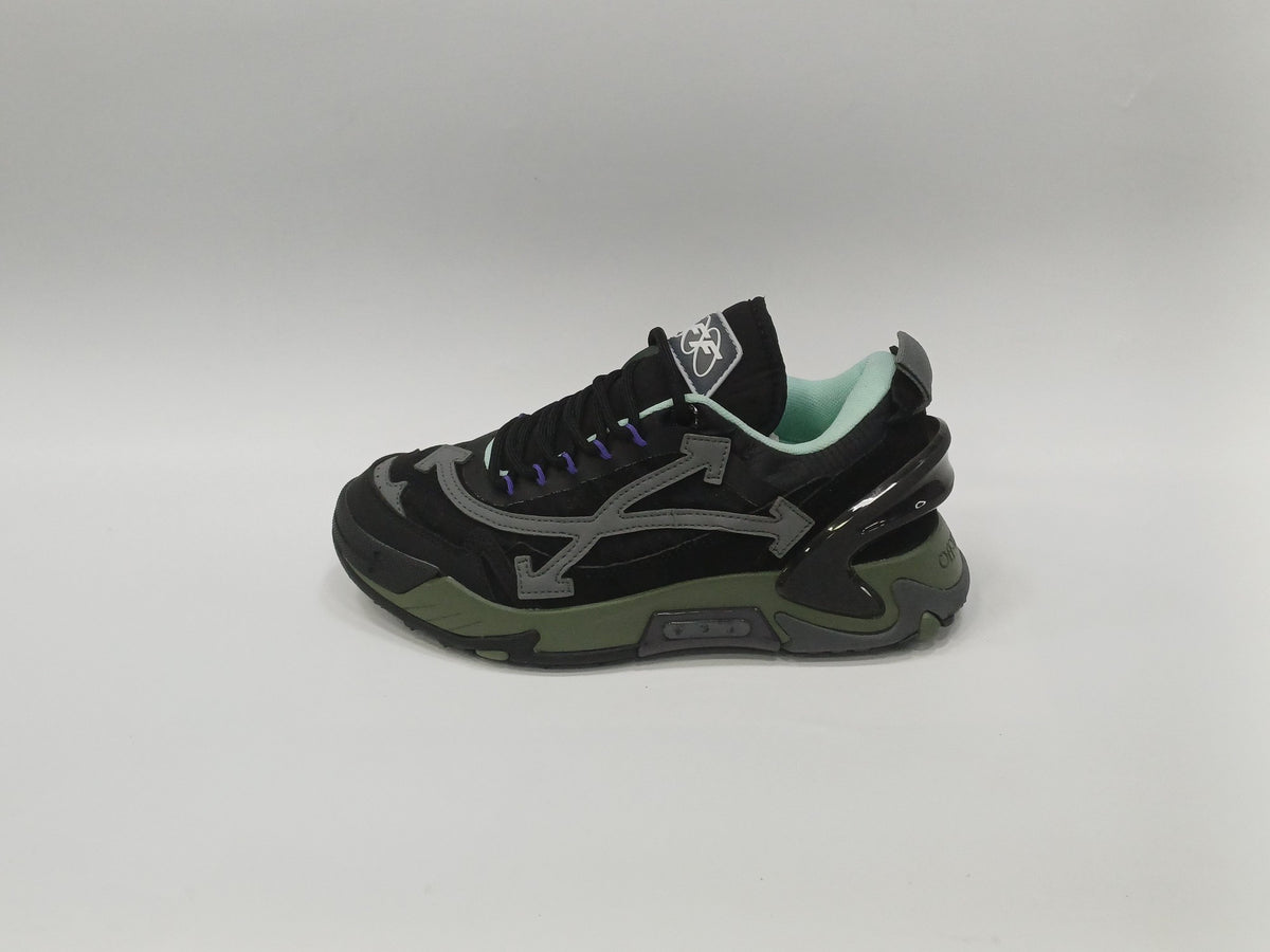 Off White Plataforma Negro Verde